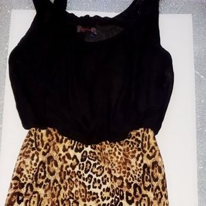Cheetah Print Mini Dress